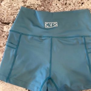 CVG 2.5 Inch shorts XS sage green. NEVER WORN